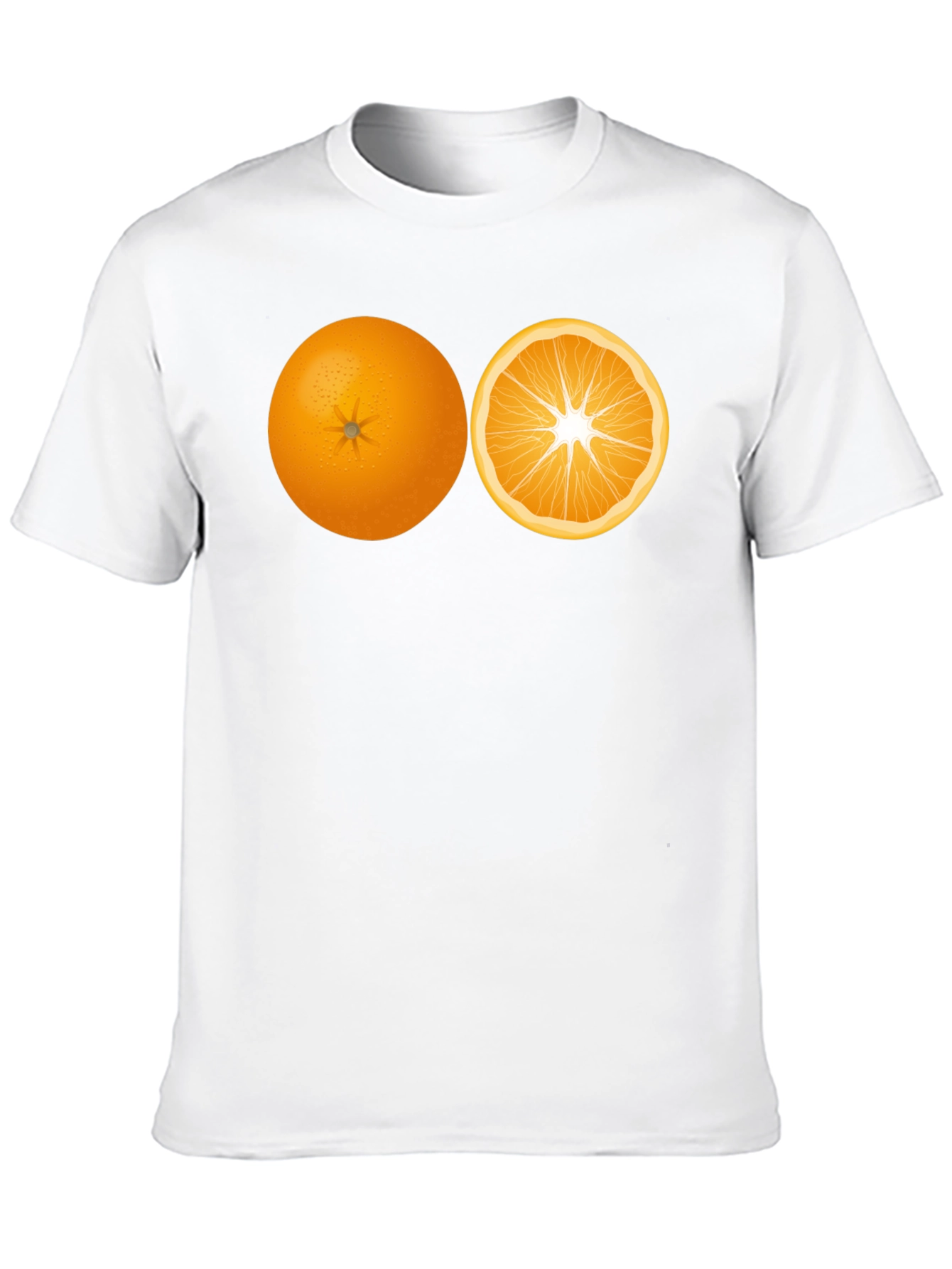 Orange Slice Graphic Black Tee