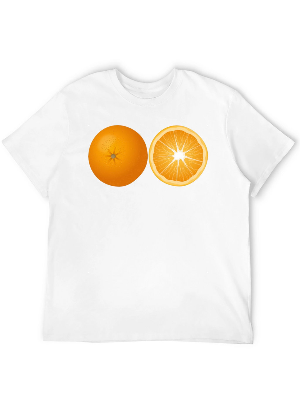 Orange Slice Graphic Black Tee