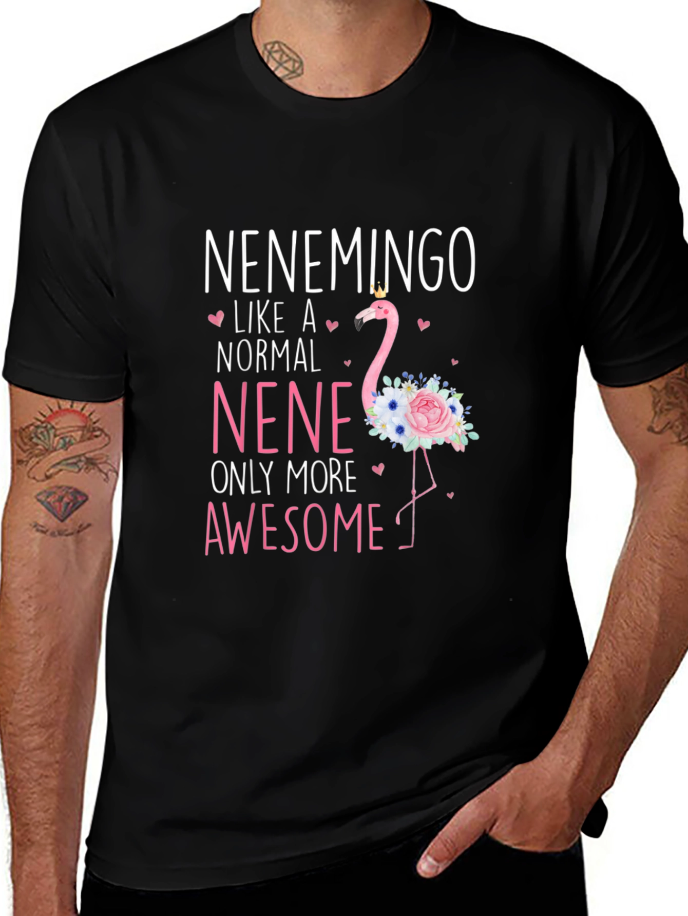 Nenemingo Graphic T-Shirt - Flamingo Nene Tee