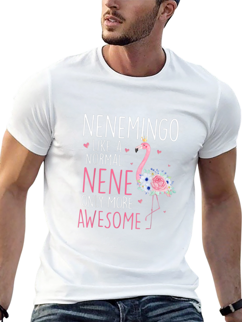 Nenemingo Graphic T-Shirt - Flamingo Nene Tee