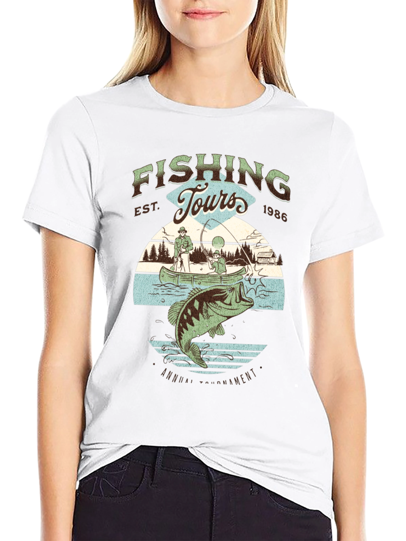 Fishing Tours Graphic Tee - Annual Tournament Design