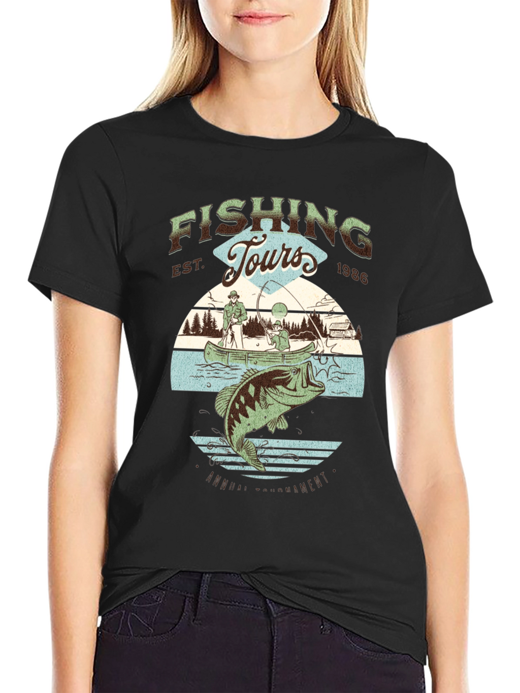 Fishing Tours Graphic Tee - Annual Tournament Design