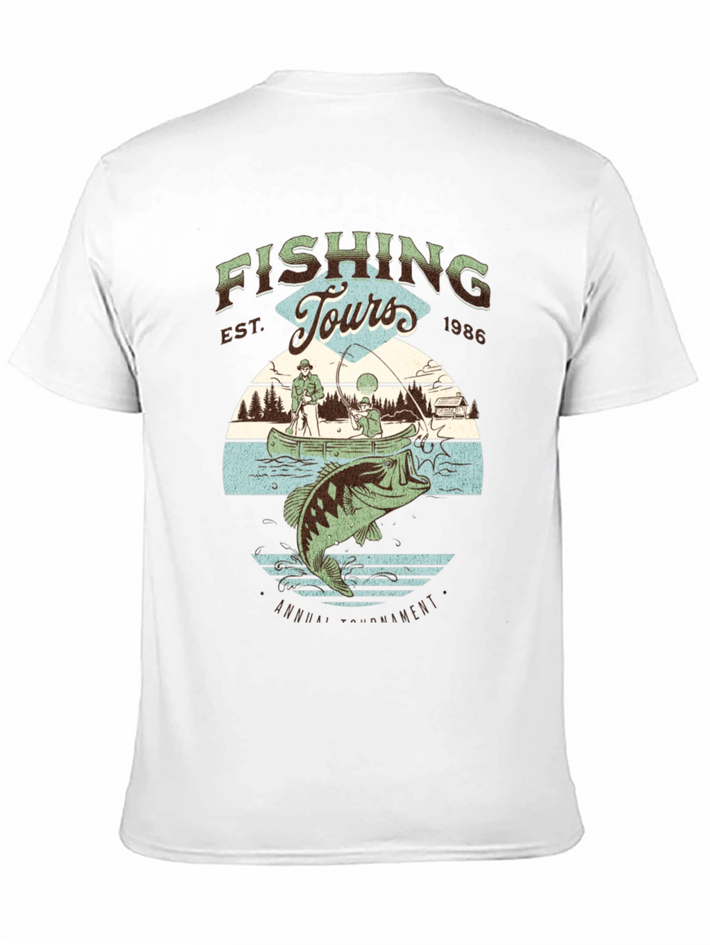 Fishing Tours Graphic Tee - Annual Tournament Design