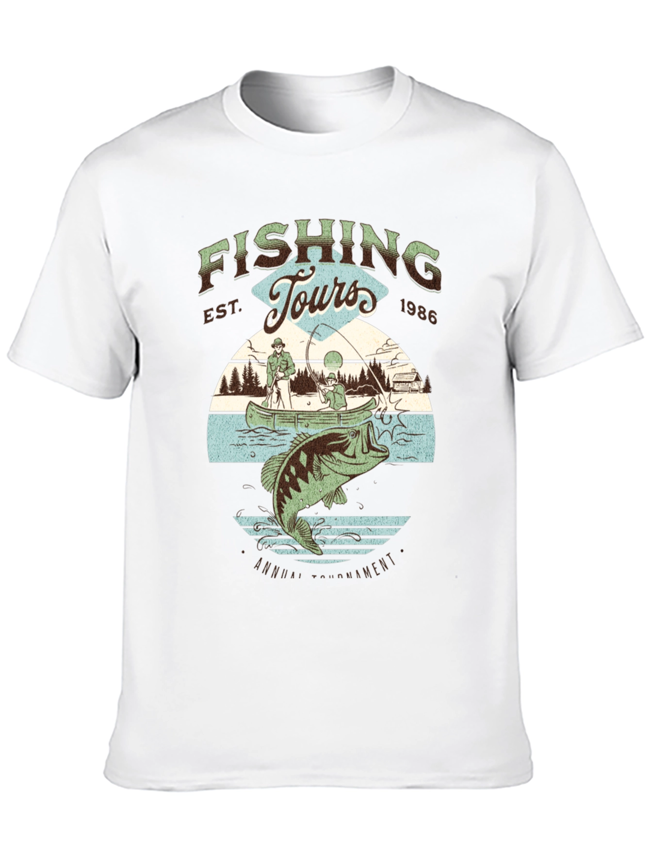 Fishing Tours Graphic Tee - Annual Tournament Design