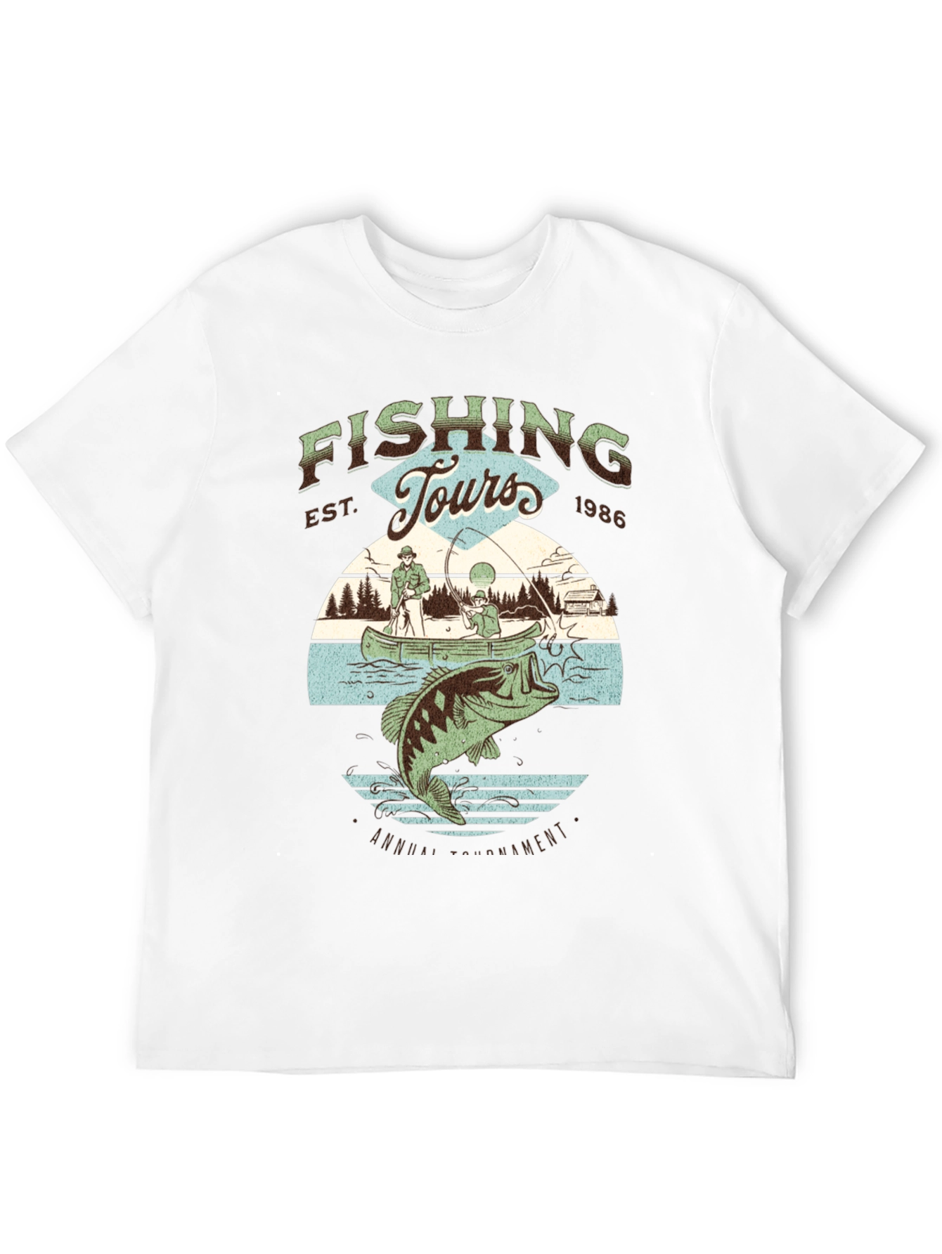 Fishing Tours Graphic Tee - Annual Tournament Design