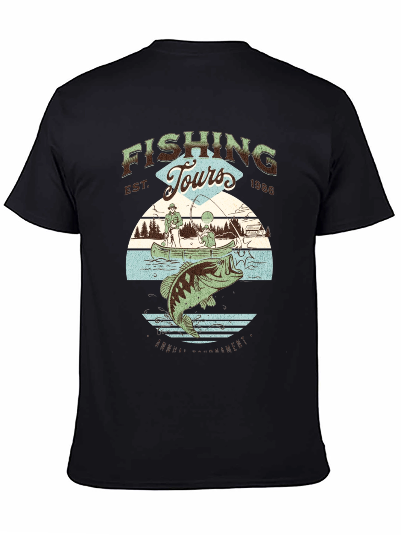 Fishing Tours Graphic Tee - Annual Tournament Design