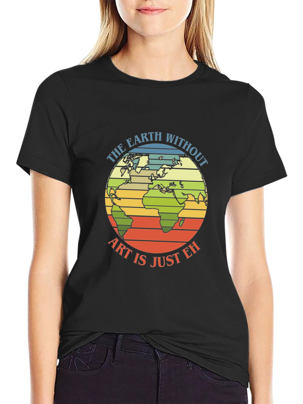 Earth Art T-Shirt - Artistic World Graphic Tee