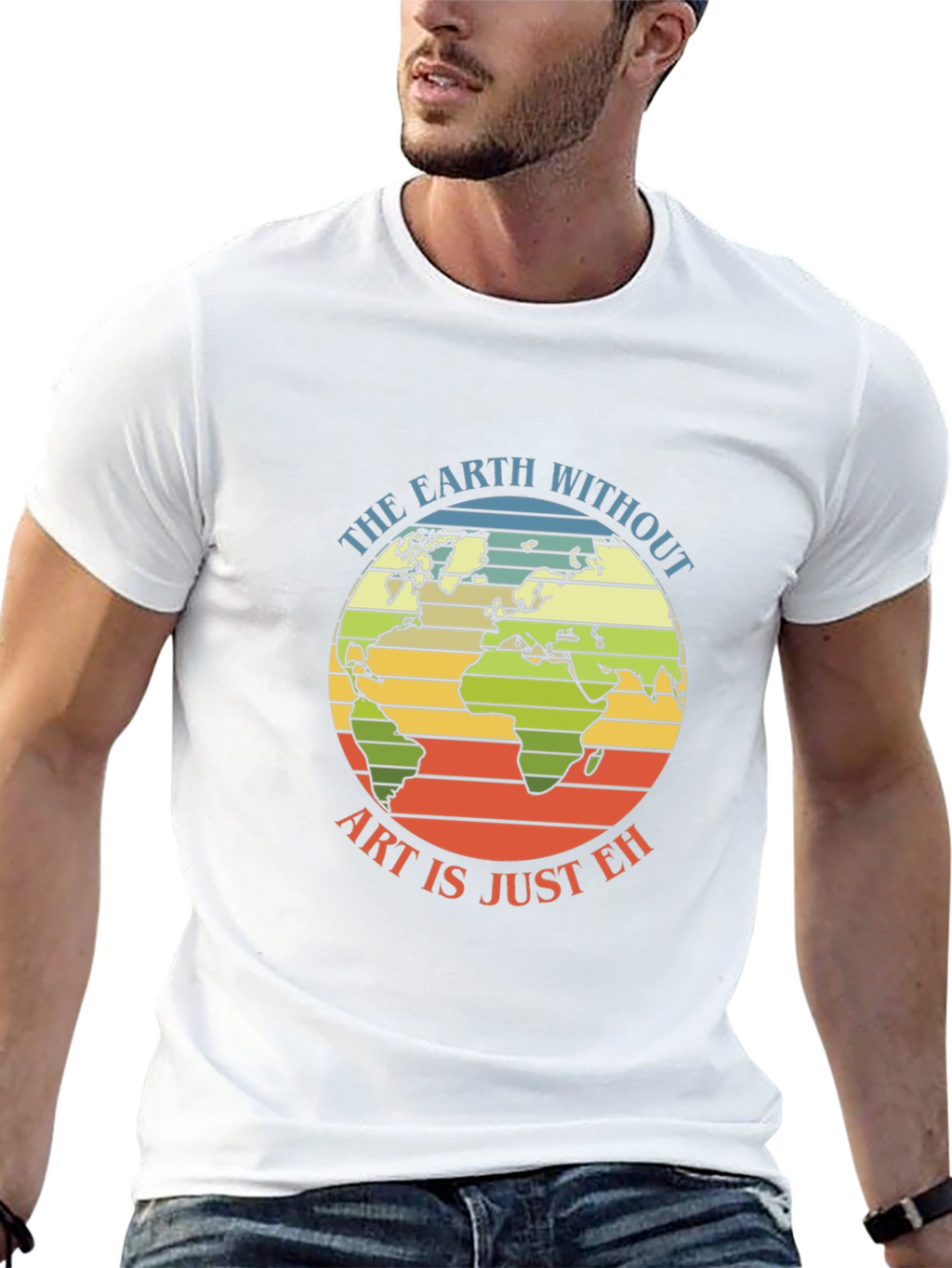 Earth Art T-Shirt - Artistic World Graphic Tee