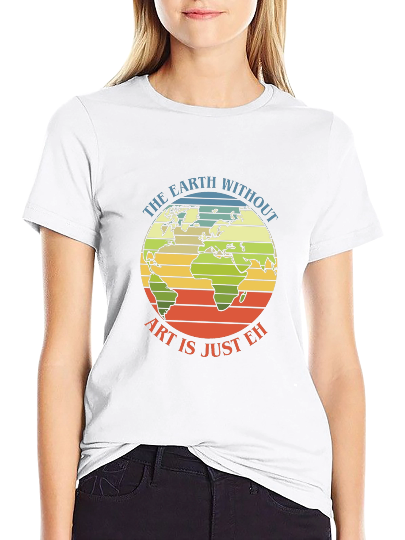 Earth Art T-Shirt - Artistic World Graphic Tee
