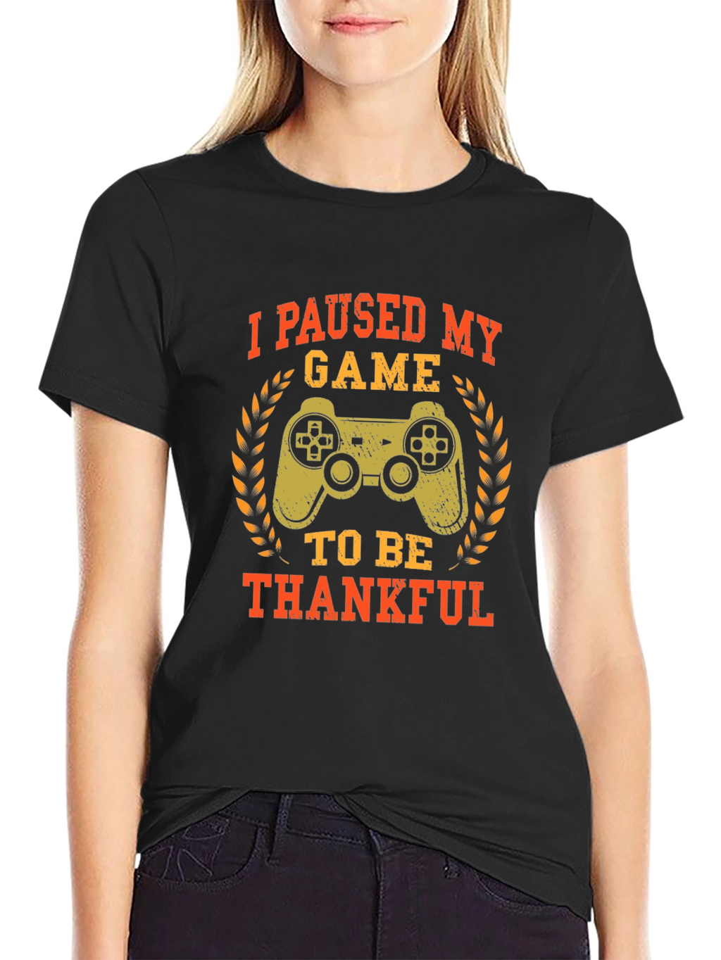 Gamer Thanksgiving T-Shirt - Paused My Game