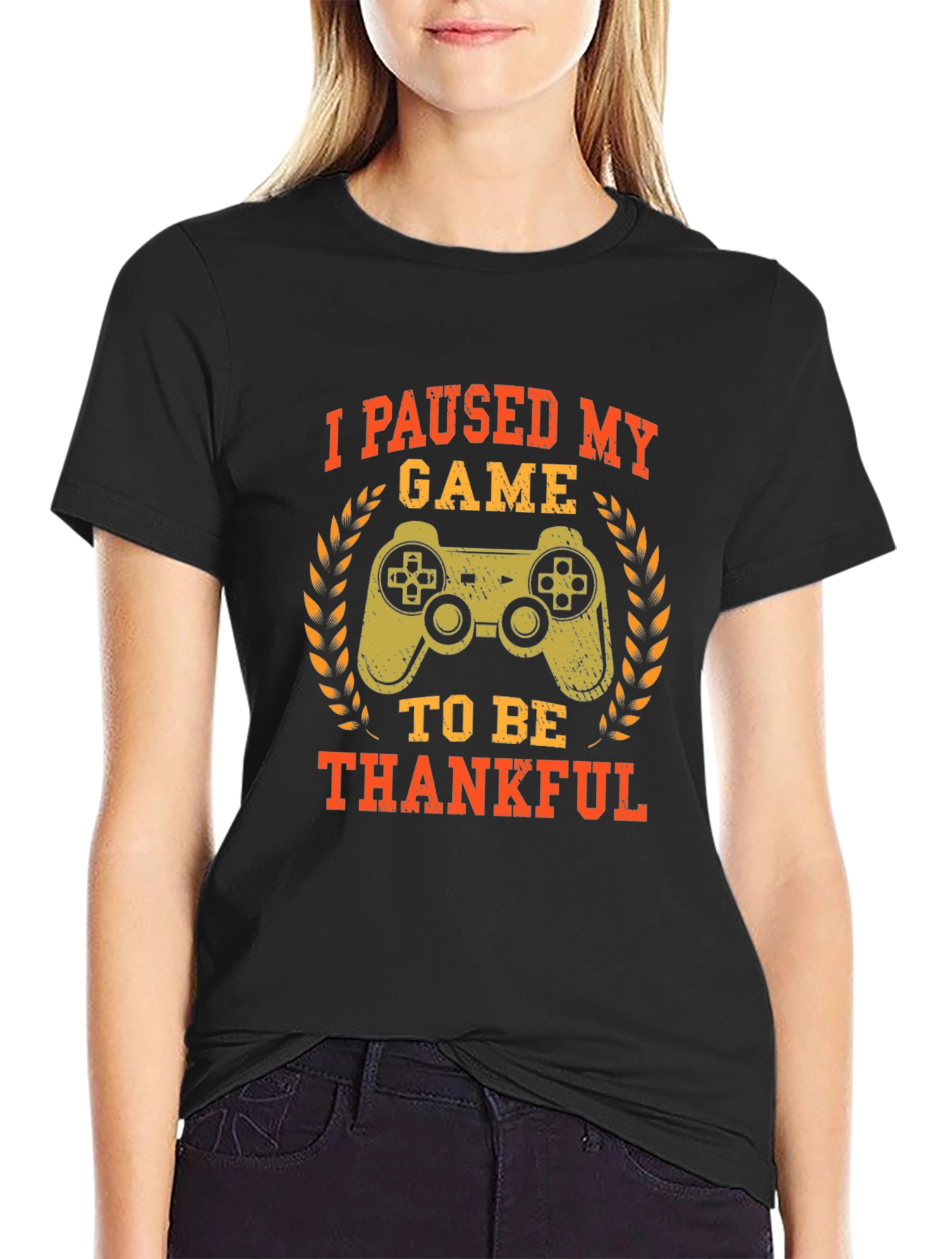 Gamer Thanksgiving T-Shirt - Paused My Game