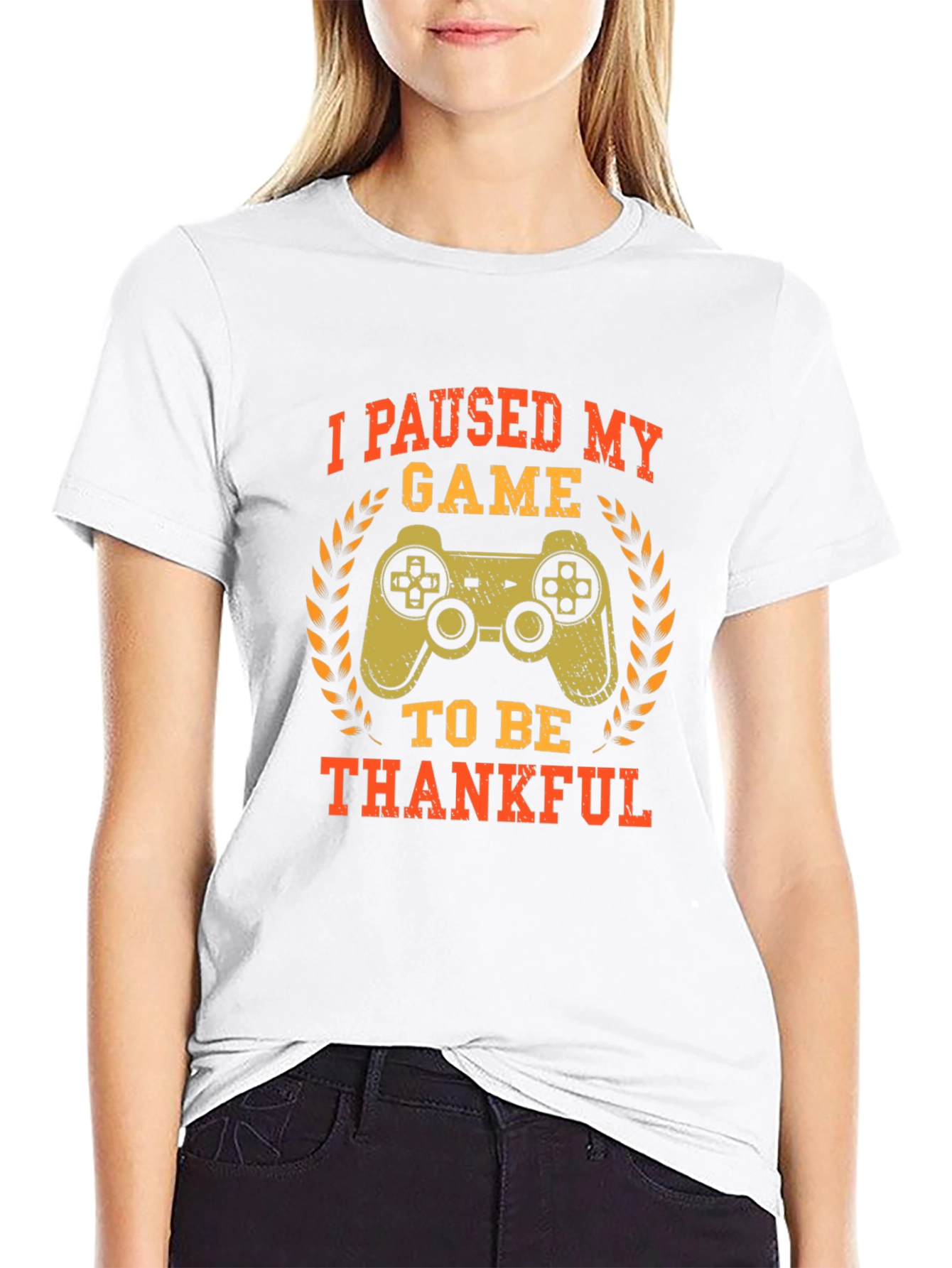 Gamer Thanksgiving T-Shirt - Paused My Game