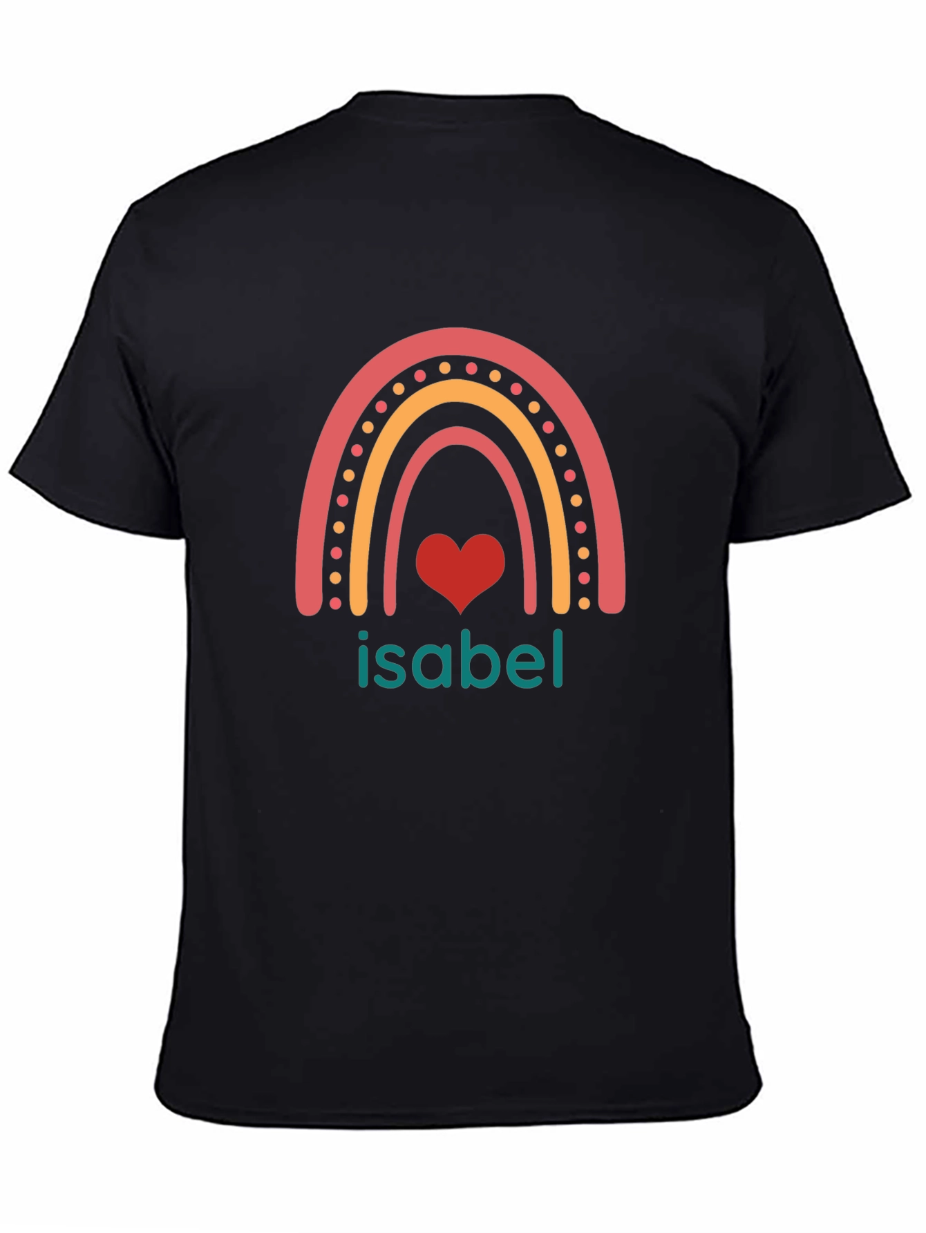 Isabel Rainbow Heart Custom T-Shirt
