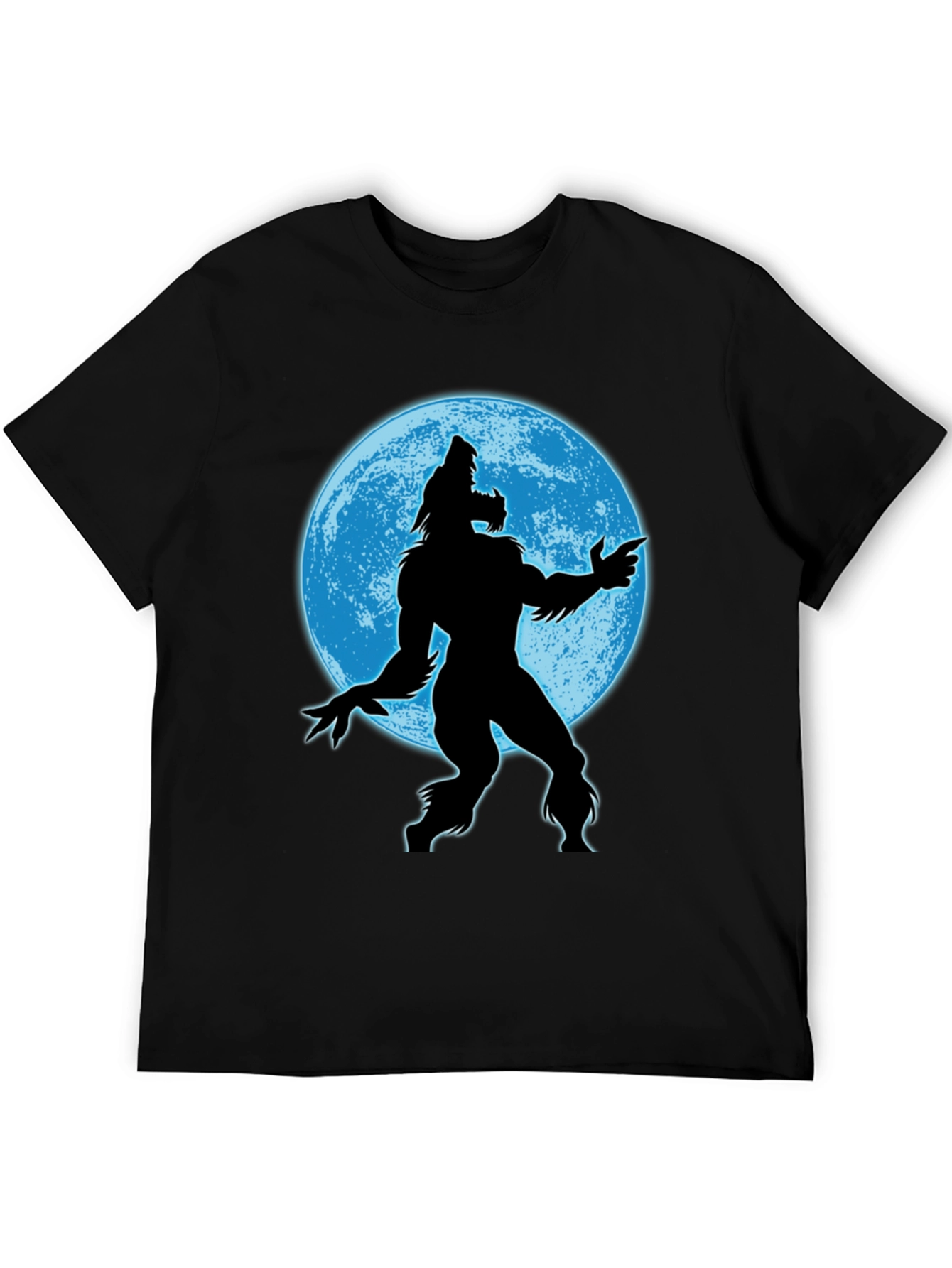 Werewolf Moon Graphic Tee - Mens Black T-Shirt
