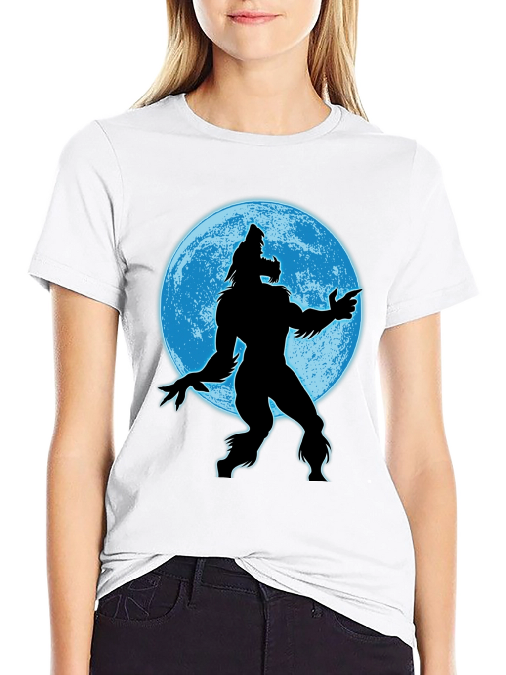 Werewolf Moon Graphic Tee - Mens Black T-Shirt