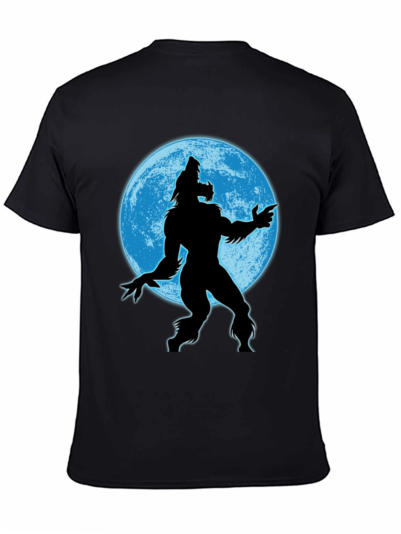 Werewolf Moon Graphic Tee - Mens Black T-Shirt