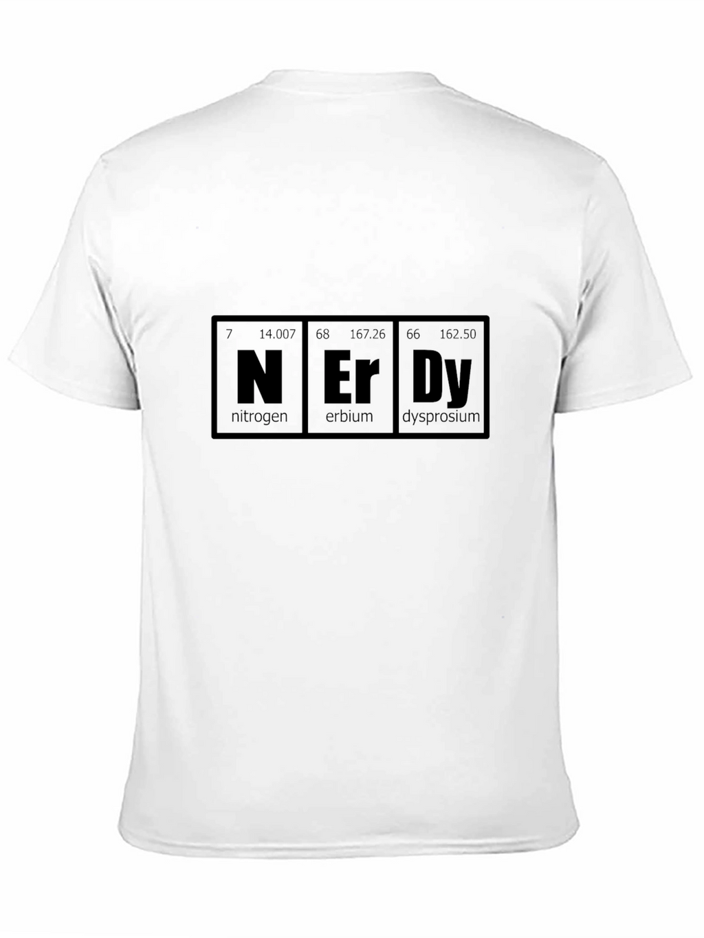 Nerdy Periodic Table Black T-Shirt