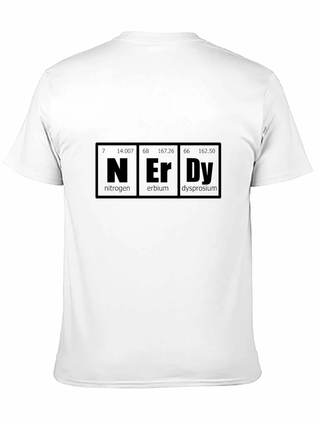 Nerdy Periodic Table Black T-Shirt