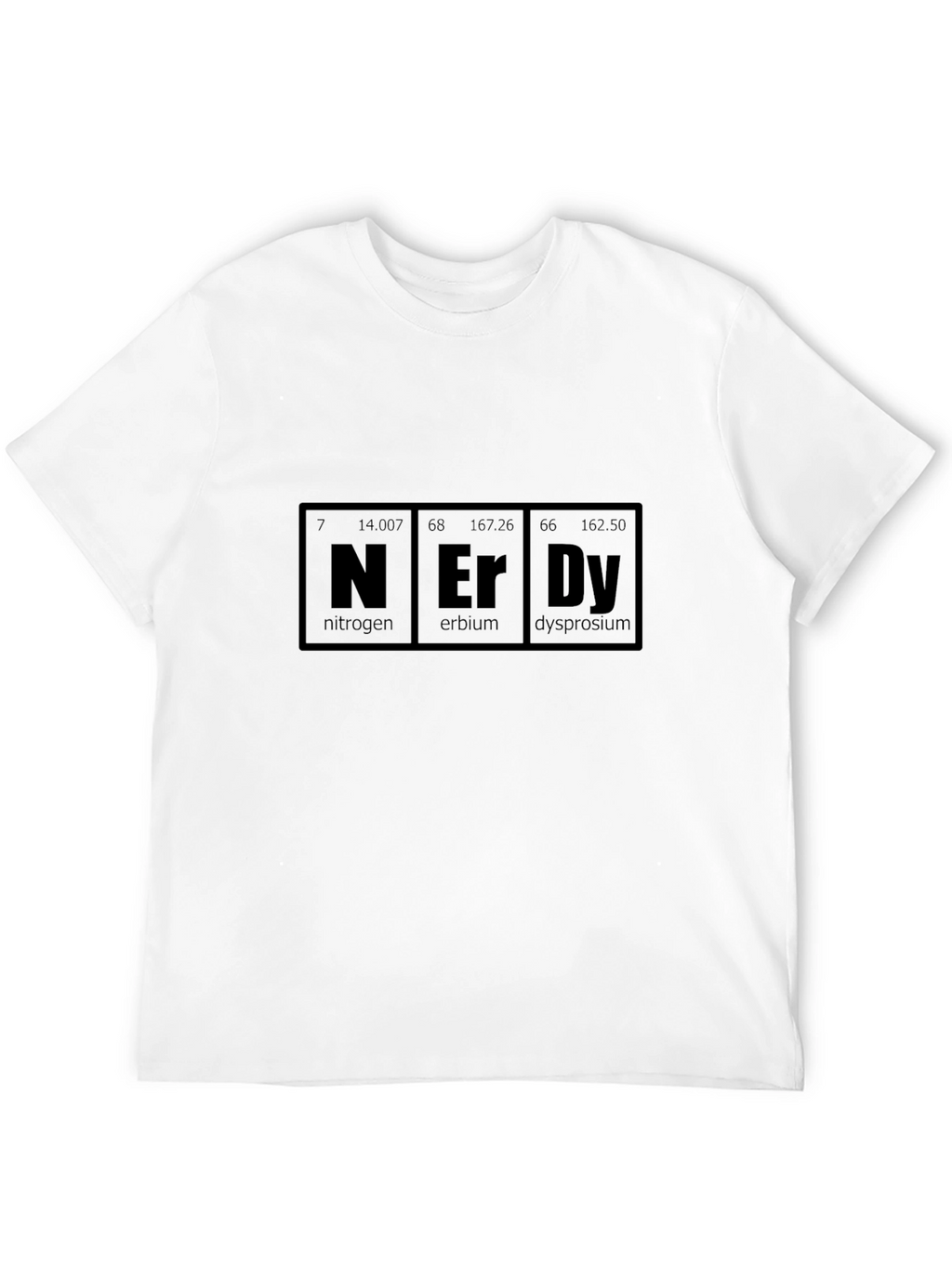 Nerdy Periodic Table Black T-Shirt