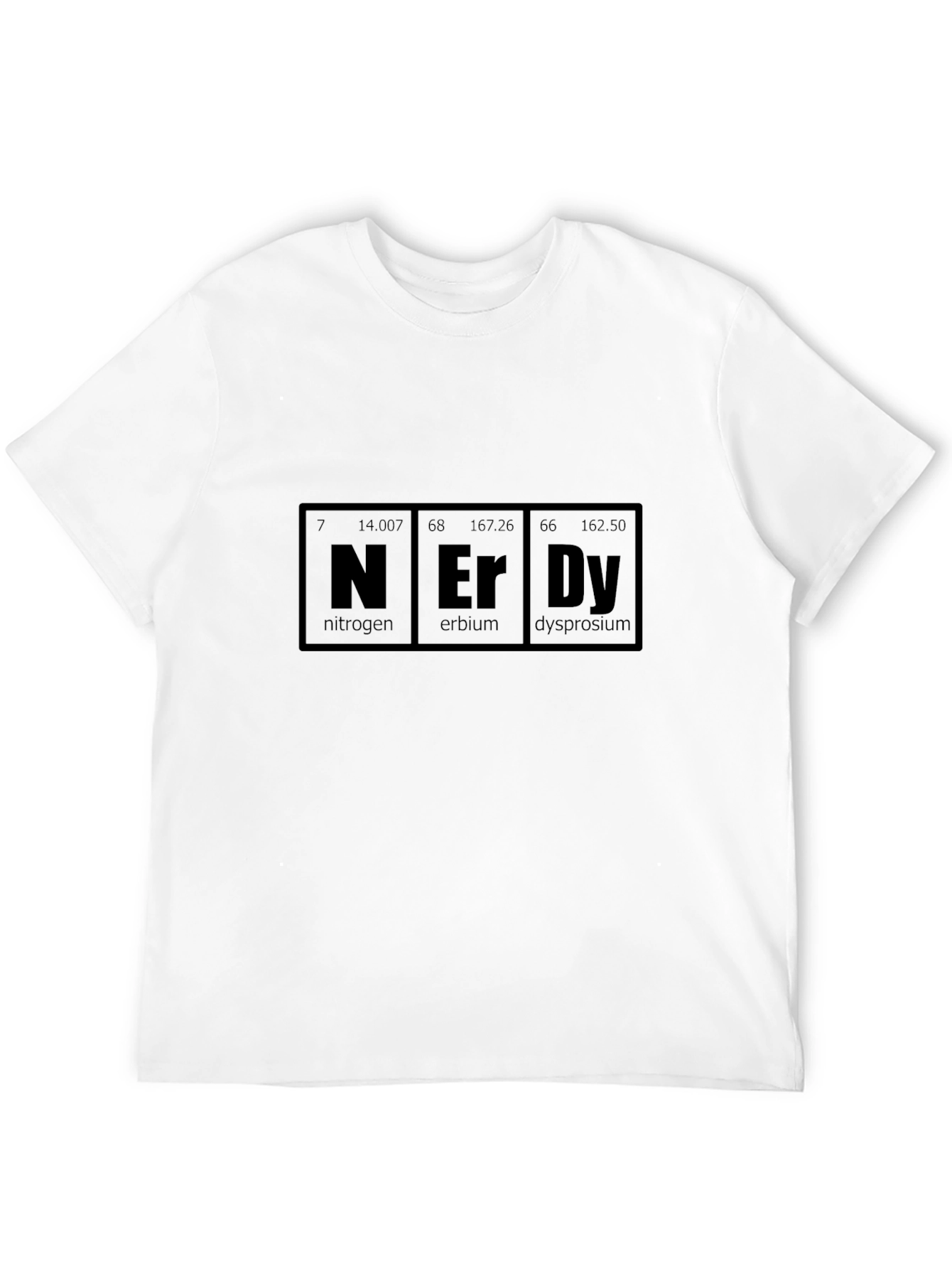 Nerdy Periodic Table Black T-Shirt