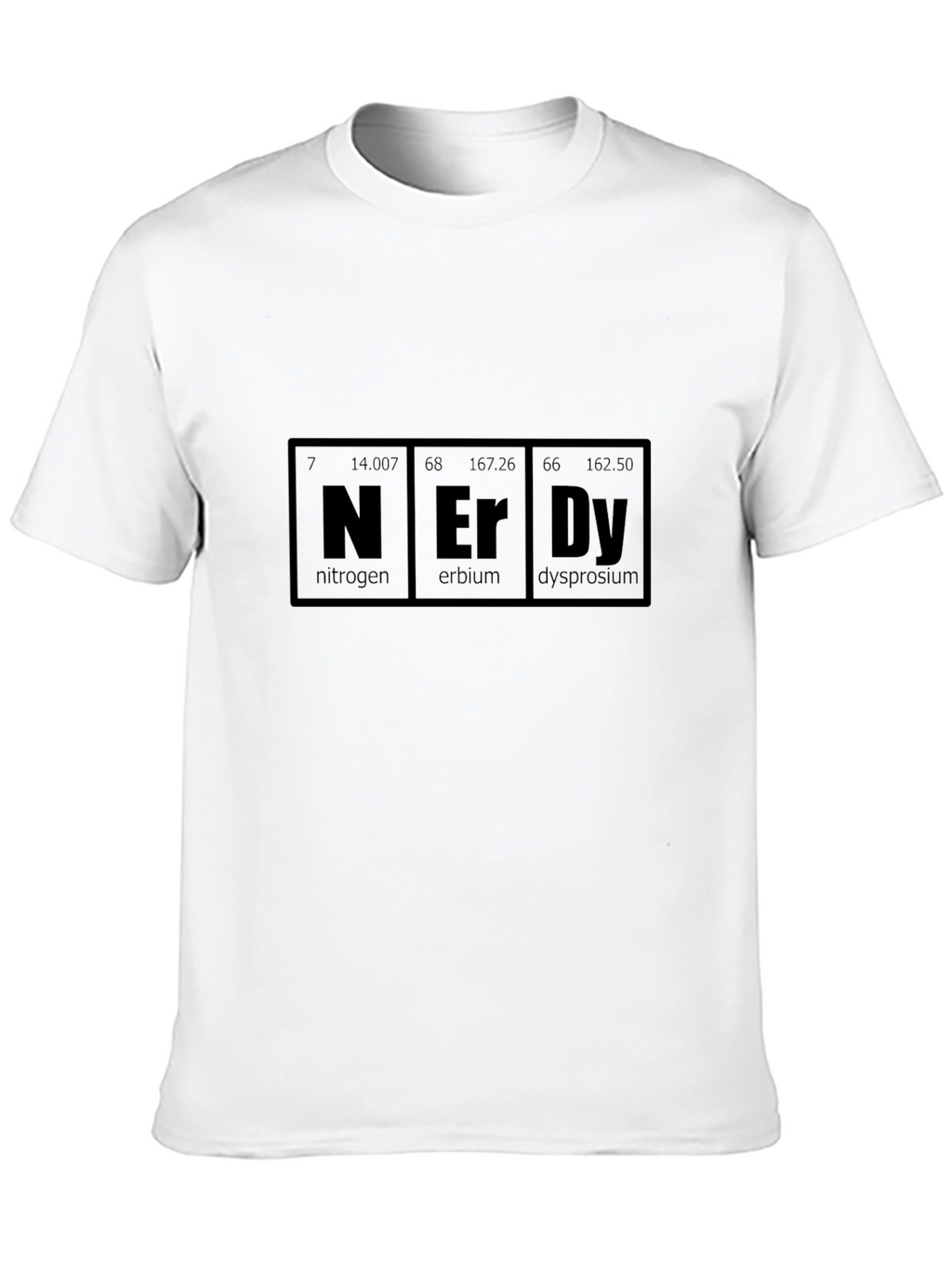 Nerdy Periodic Table Black T-Shirt