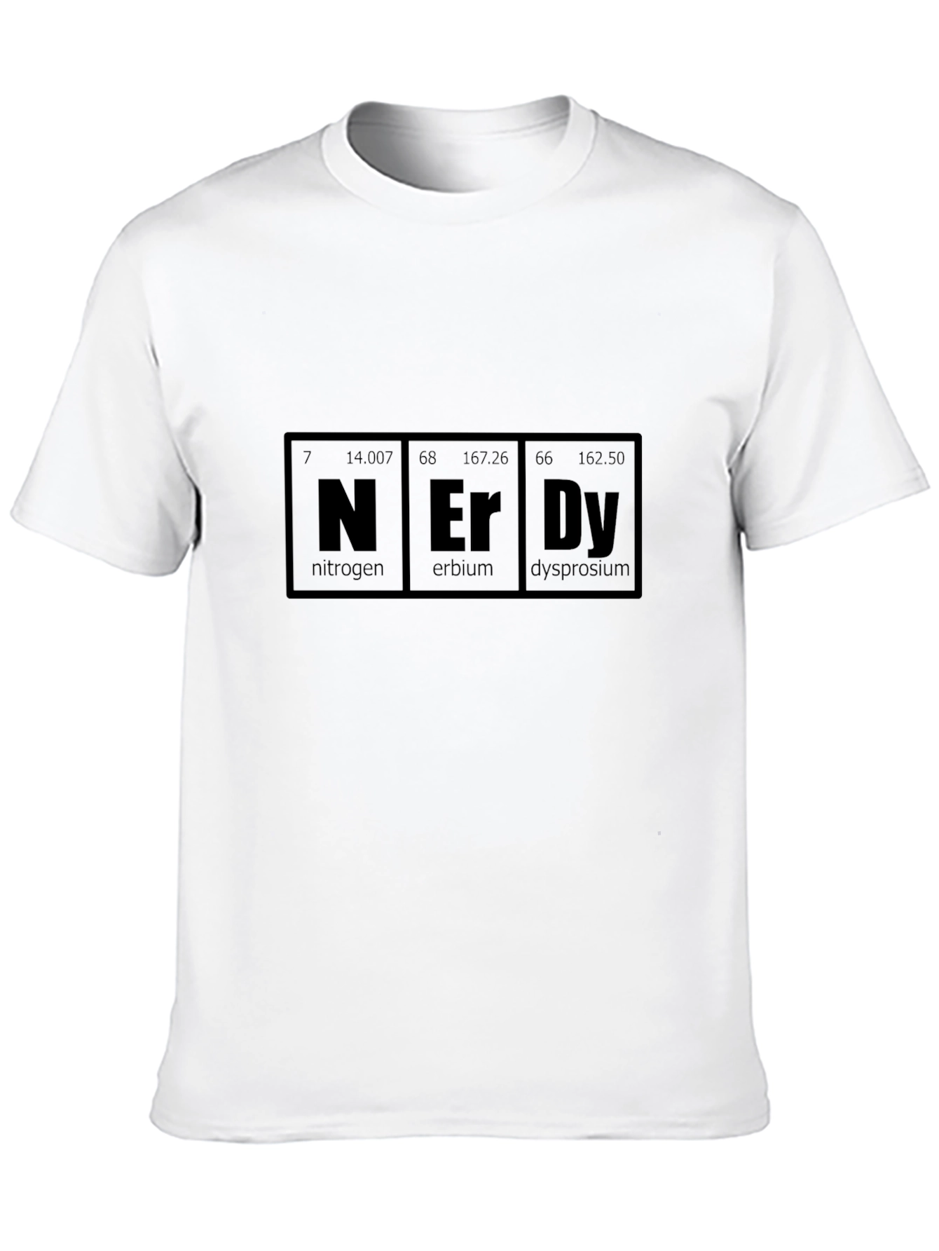 Nerdy Periodic Table Black T-Shirt