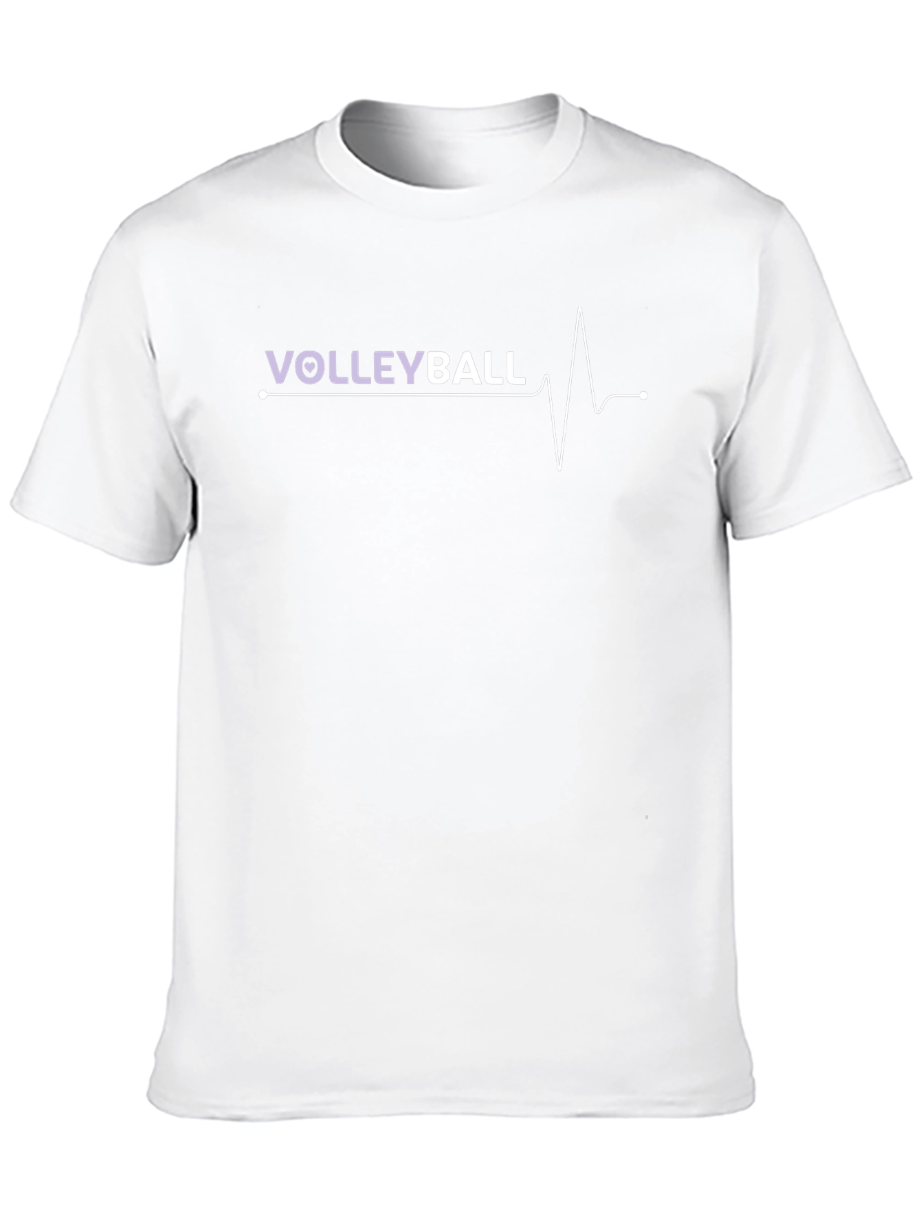 Volleyball Heartbeat Graphic T-Shirt - Sporty & Stylish