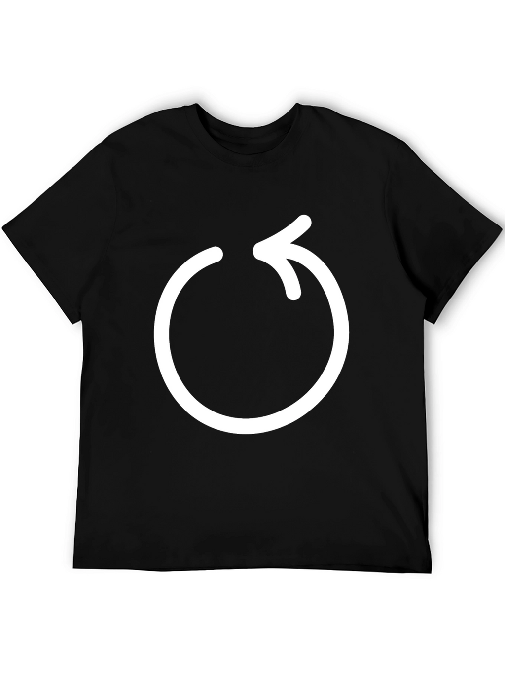 Circular Arrow Graphic Black T-Shirt