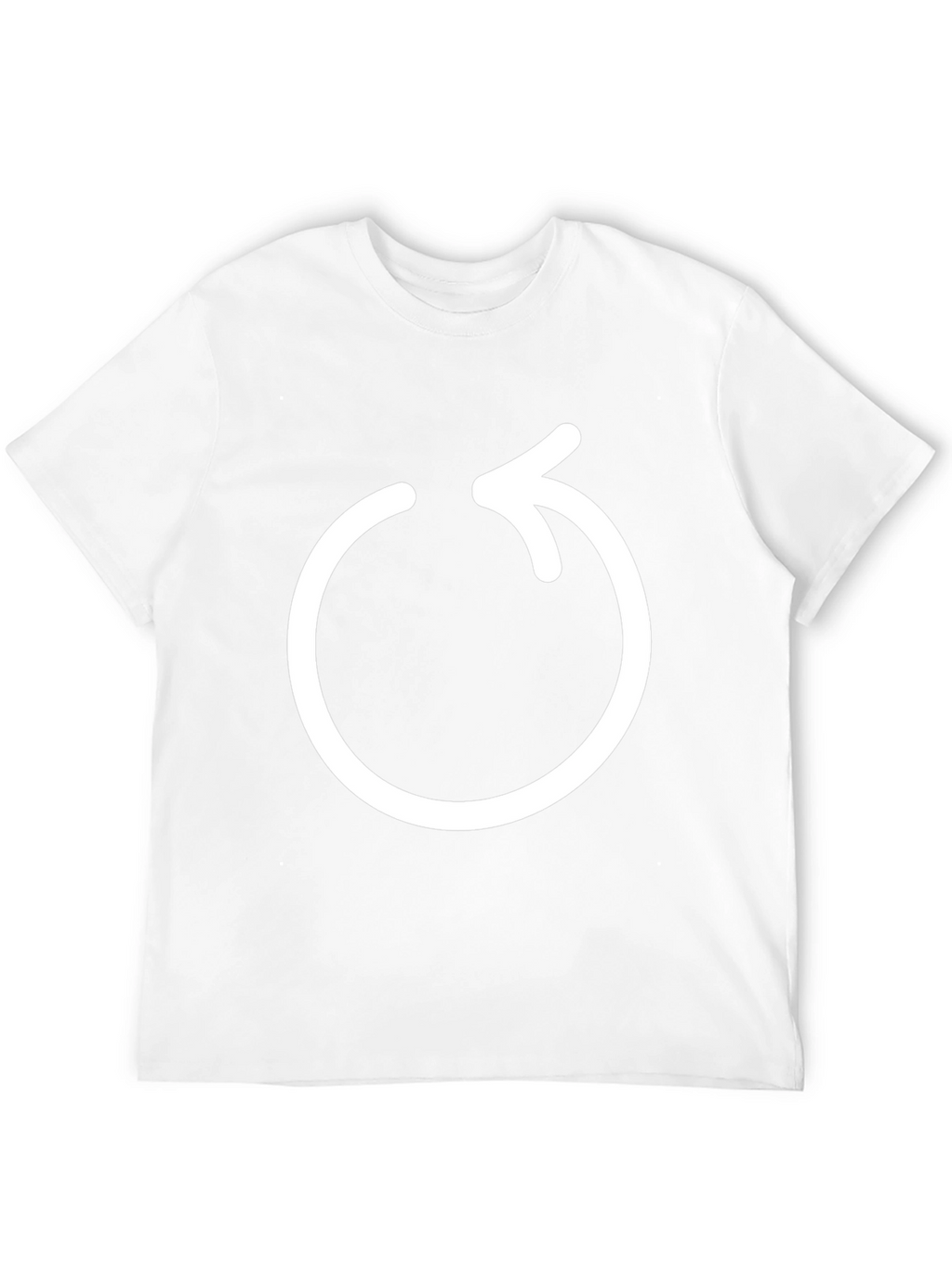 Circular Arrow Graphic Black T-Shirt