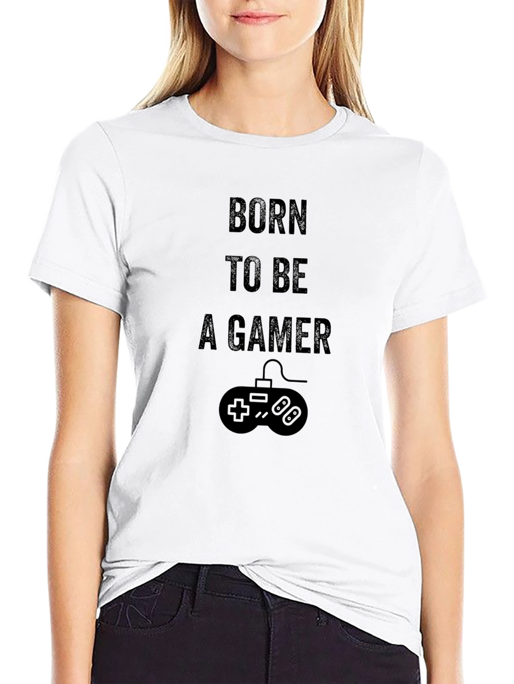 Born to Be a Gamer Black T-Shirt