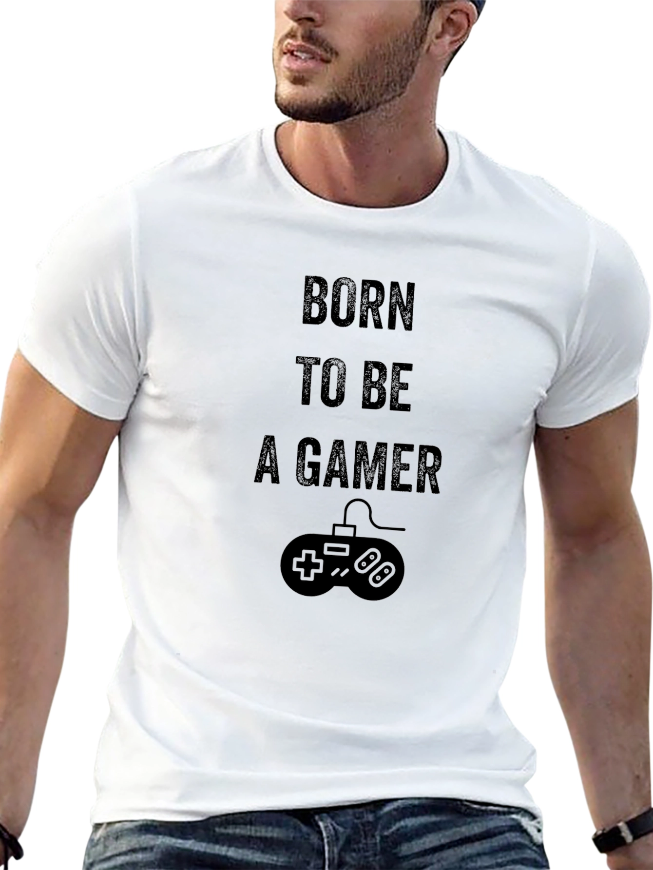 Born to Be a Gamer Black T-Shirt