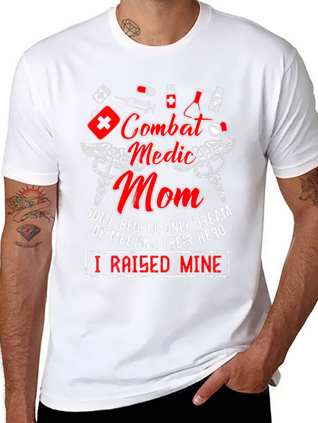 Combat Medic Mom Graphic Tee