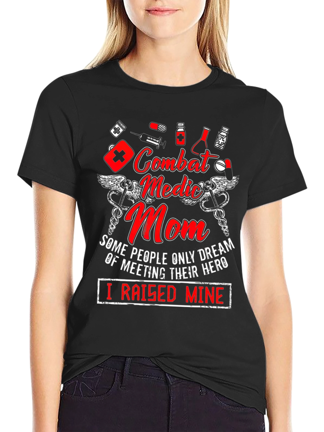 Combat Medic Mom Graphic Tee