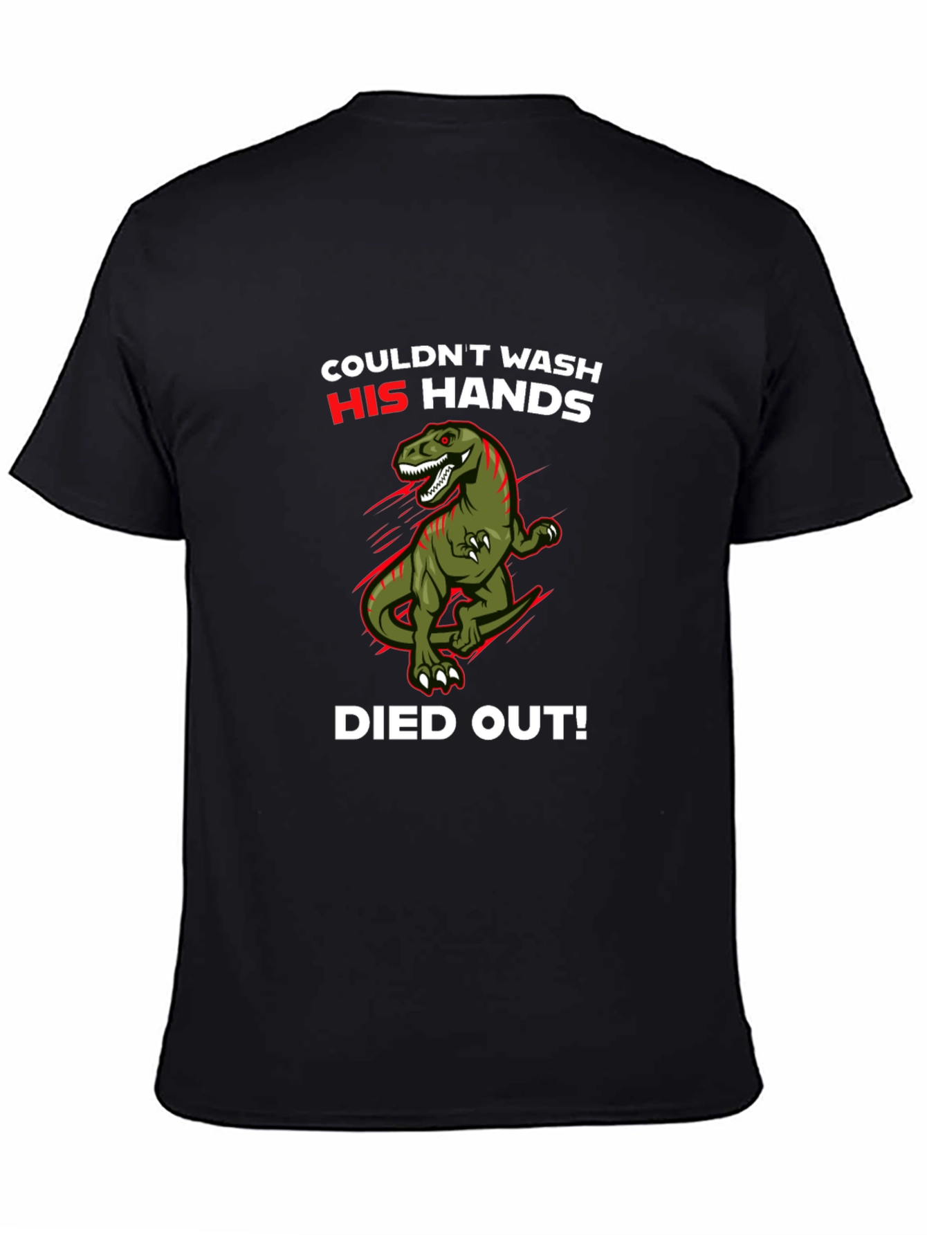 Dinosaur Wash Hands T-Shirt - Funny Dino Tee