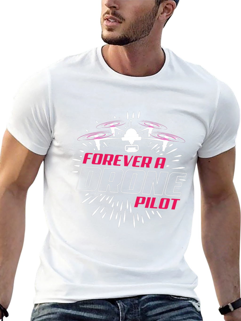 Forever a Drone Pilot Black T-Shirt