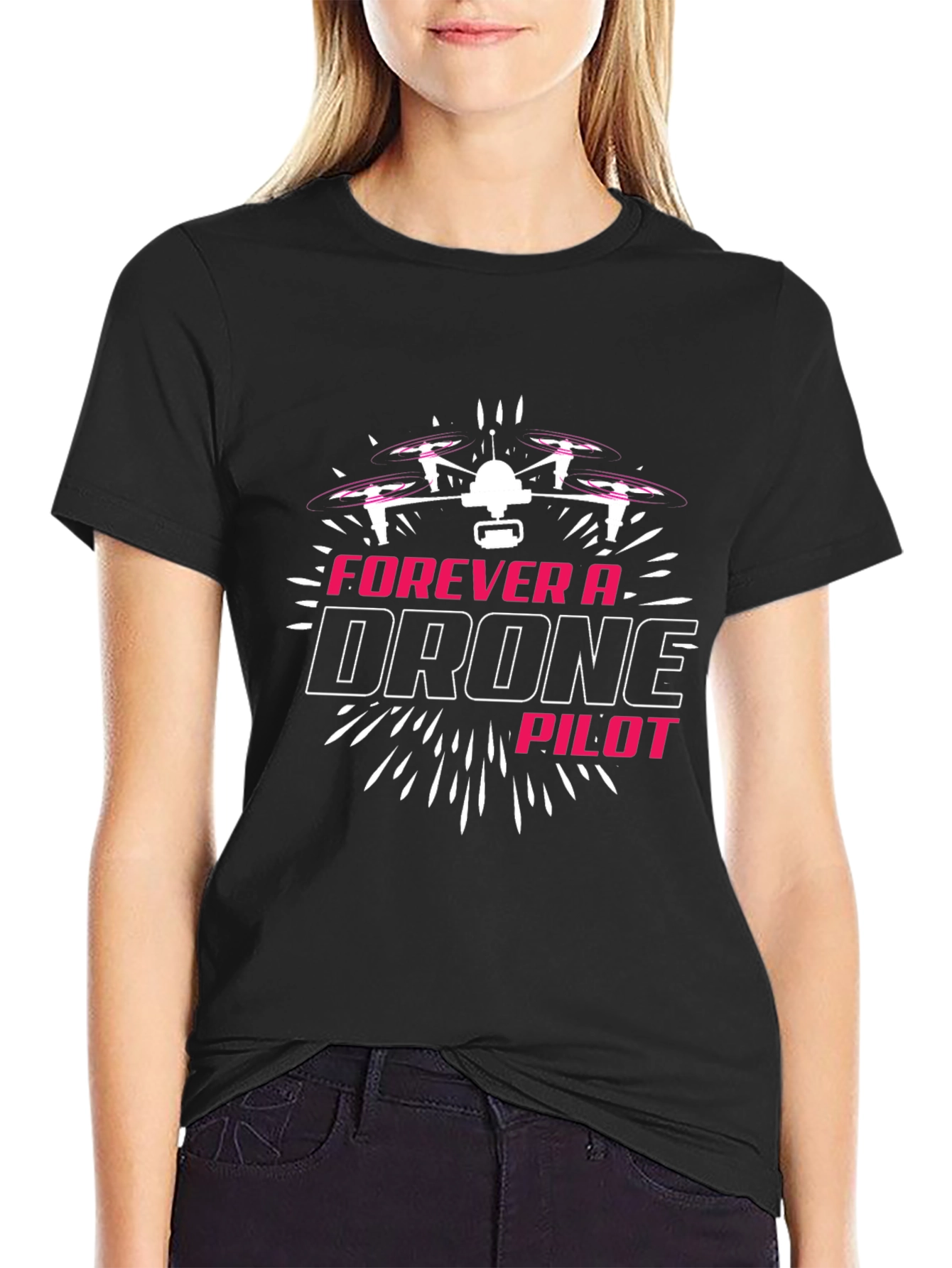 Forever a Drone Pilot Black T-Shirt