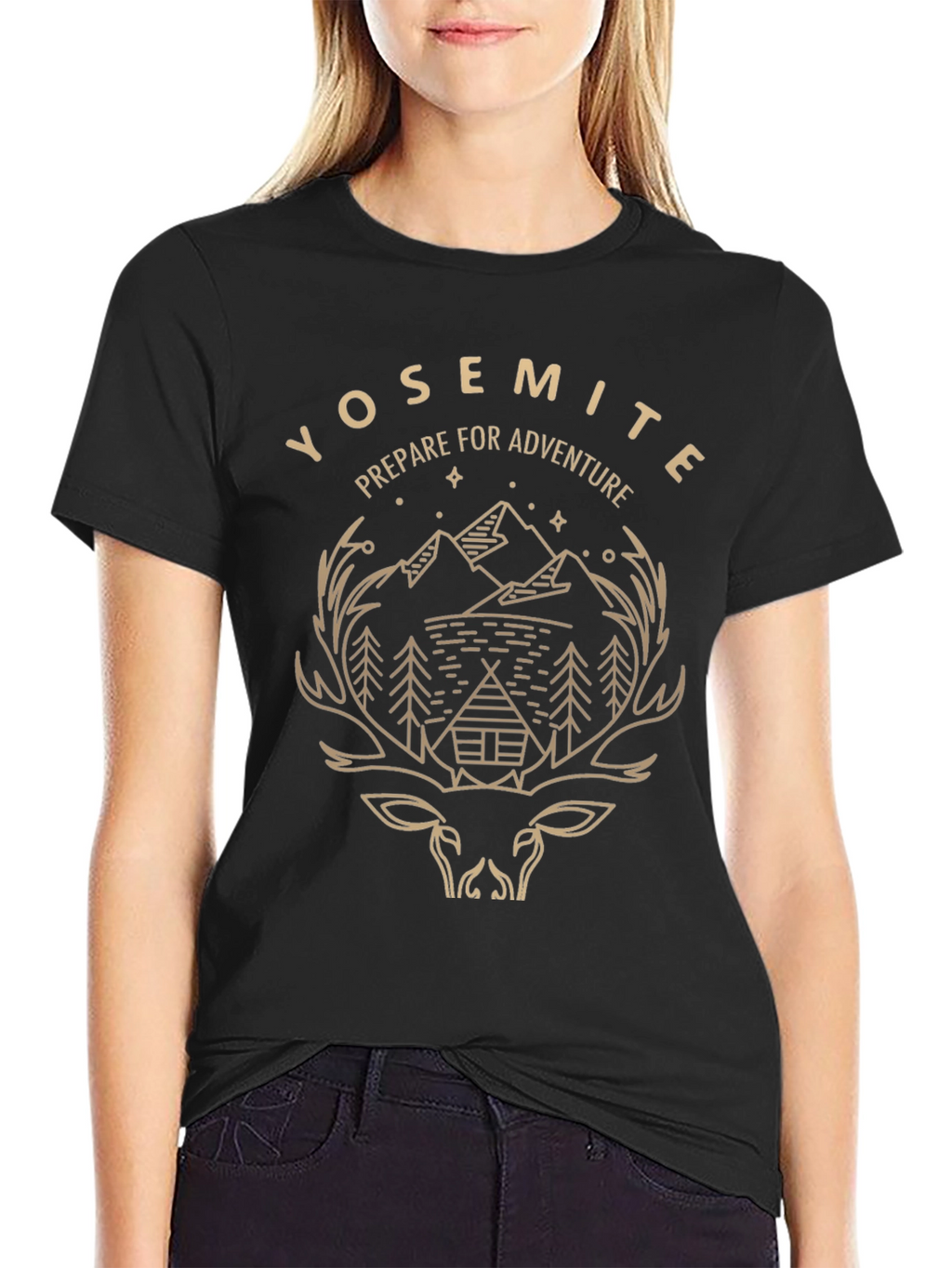 Yosemite Adventure Graphic Tee - Black