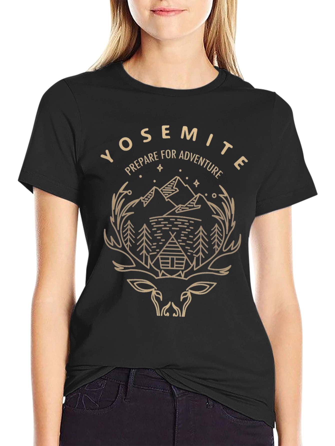 Yosemite Adventure Graphic Tee - Black
