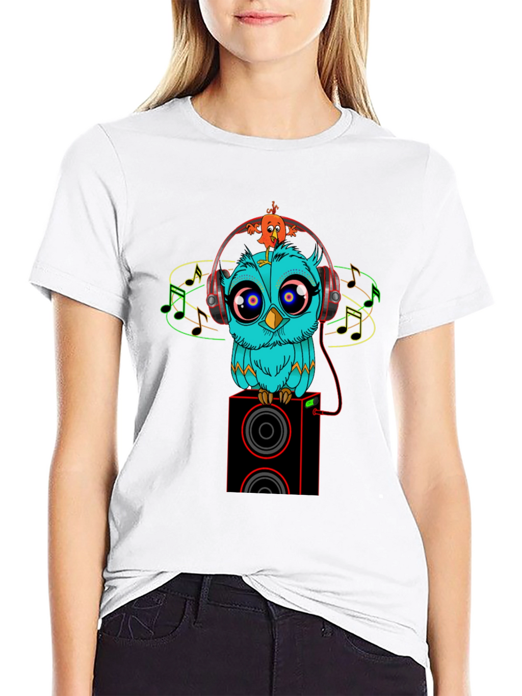 Owl & Bird DJ Graphic Tee