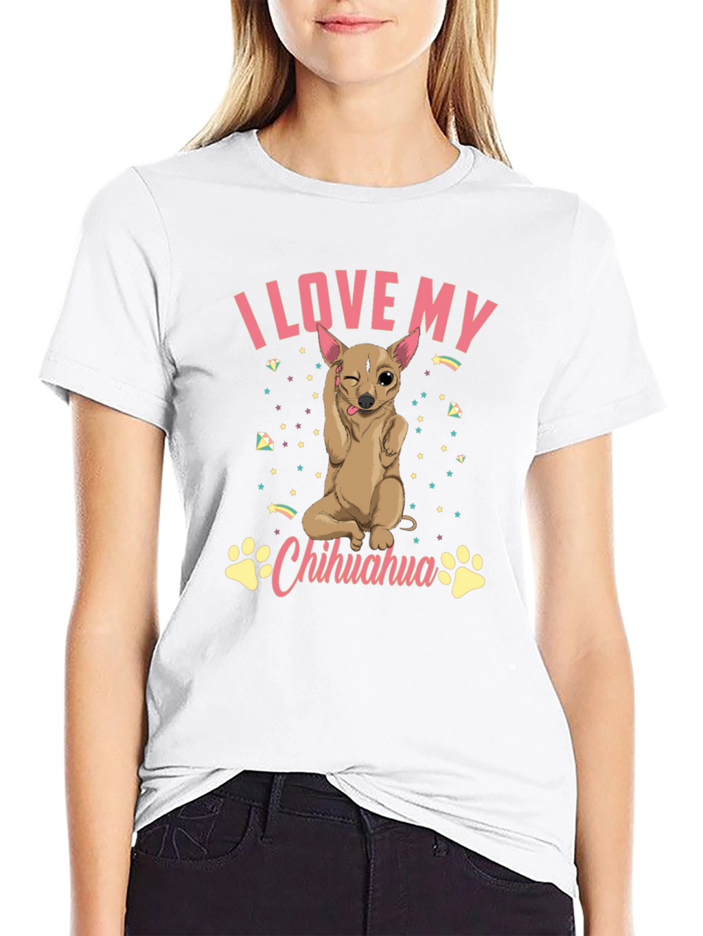 I Love My Chihuahua Graphic T-Shirt