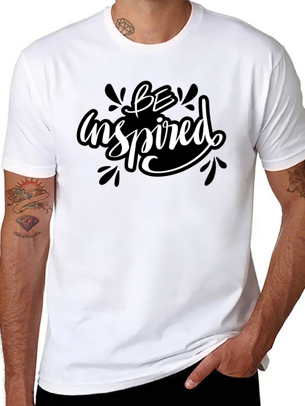 Be Inspired Black Graphic Tee