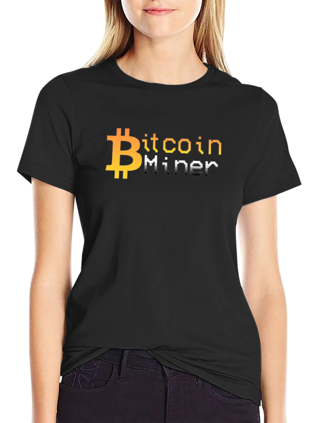 Bitcoin Miner Pixel Art T-Shirt