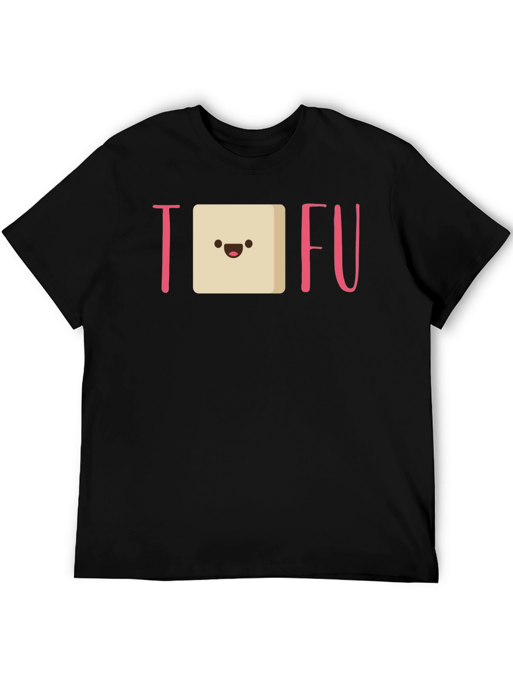 Tofu Graphic Tee - Black Cotton Comfort