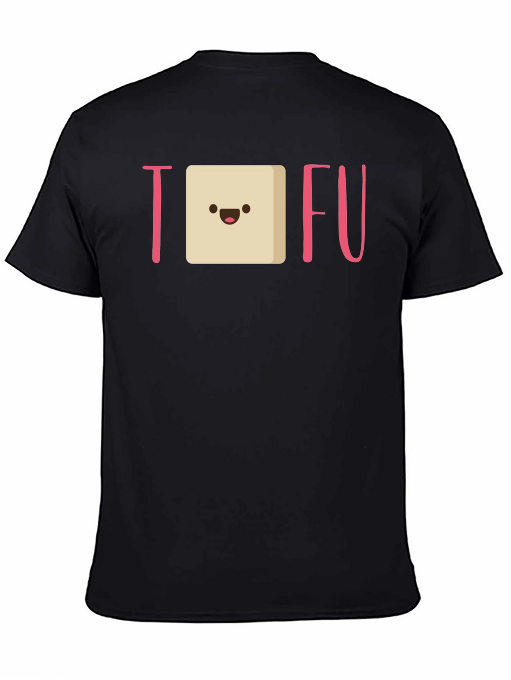 Tofu Graphic Tee - Black Cotton Comfort