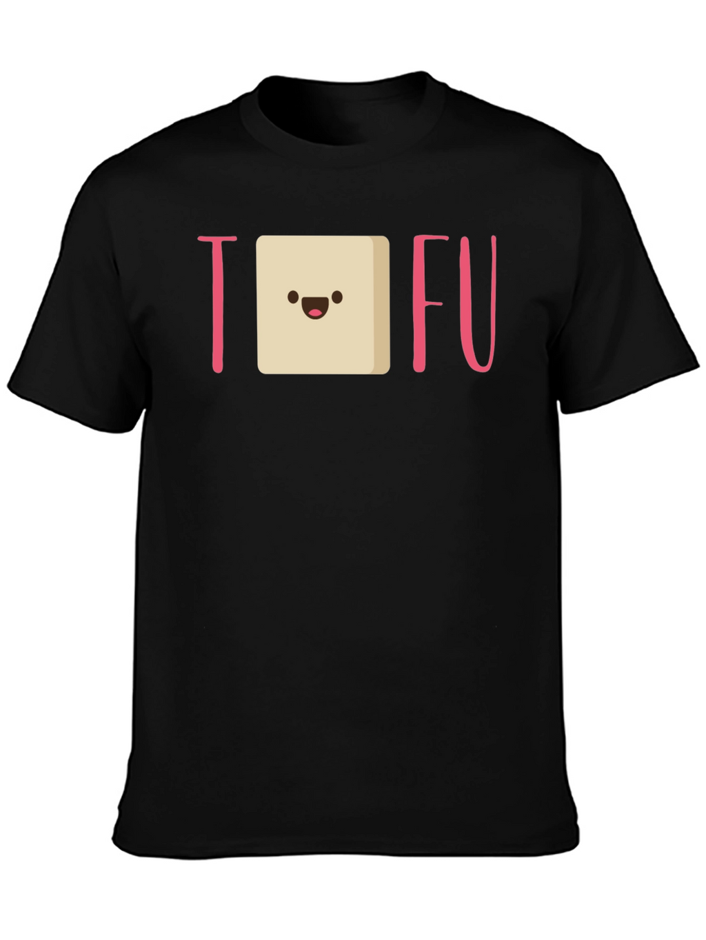 Tofu Graphic Tee - Black Cotton Comfort