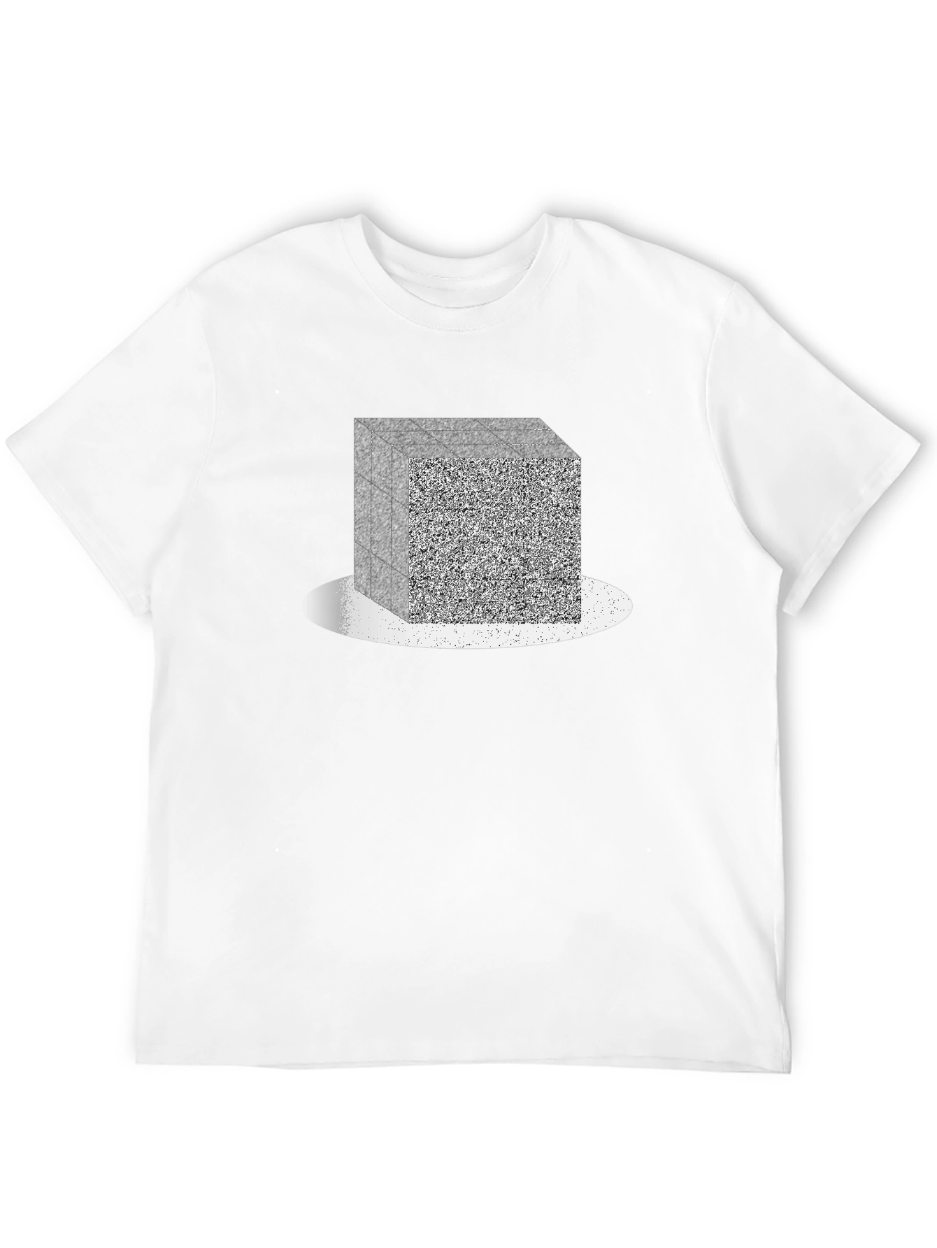 Abstract Cube Graphic Tee - Modern Geometric Design