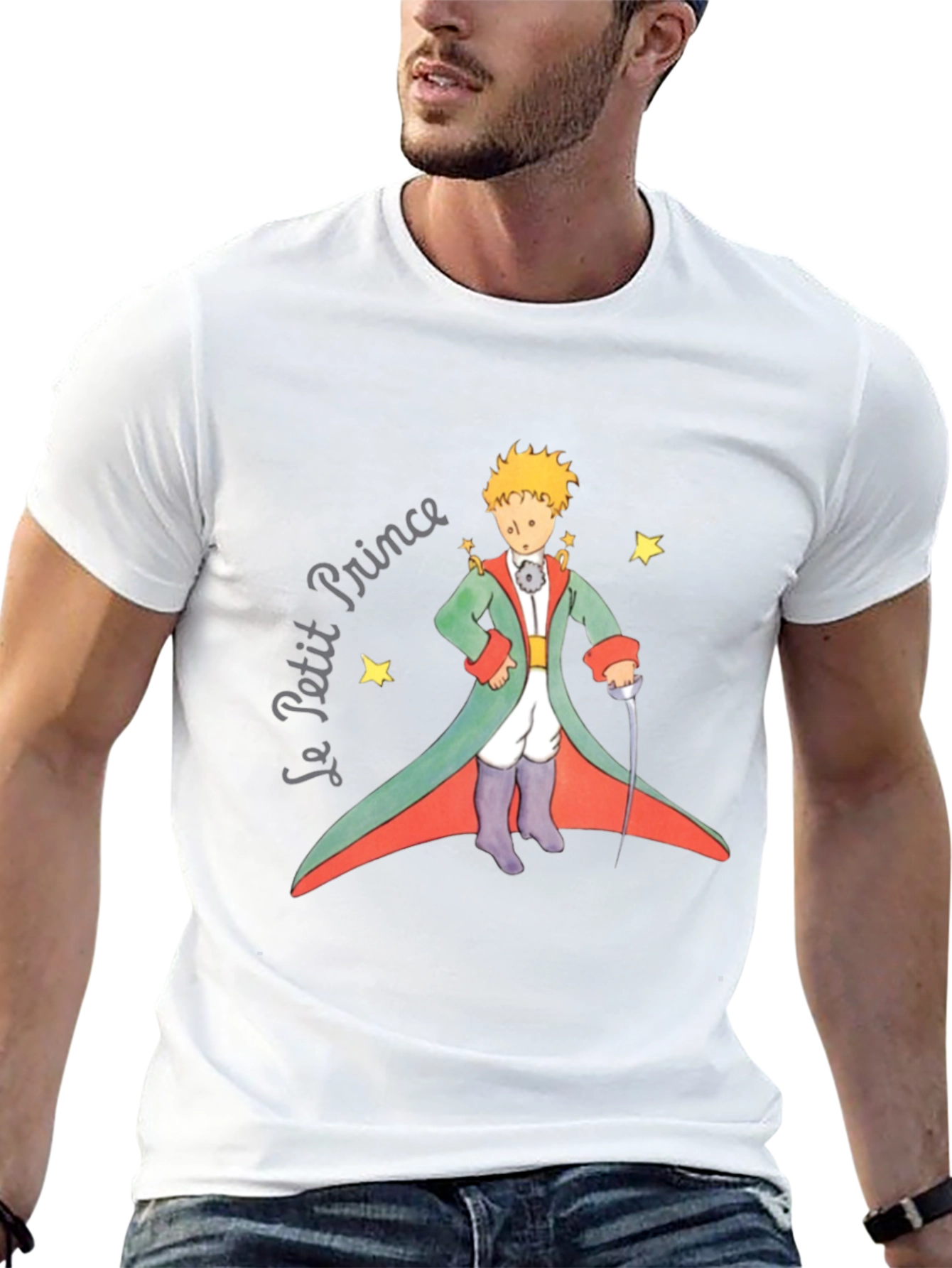 Le Petit Prince Graphic Tee - Black Cotton T-Shirt