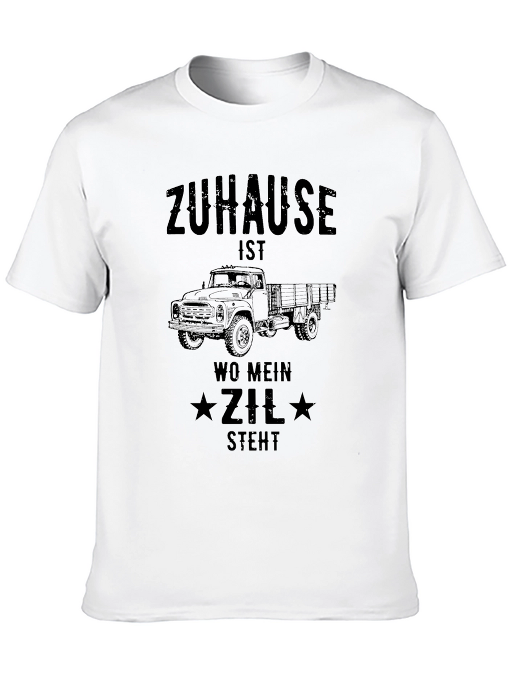 Zuhause Truck T-Shirt - Black Novelty Graphic Tee