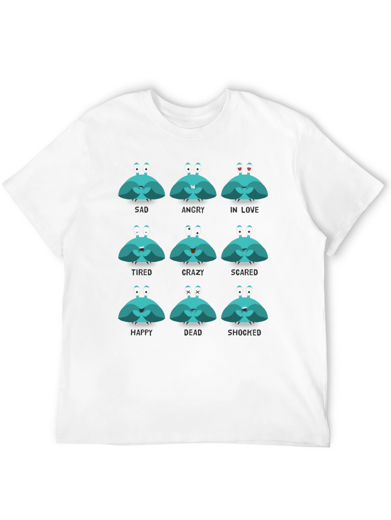 Emotional Crab Graphic Tee - Express Yourself!