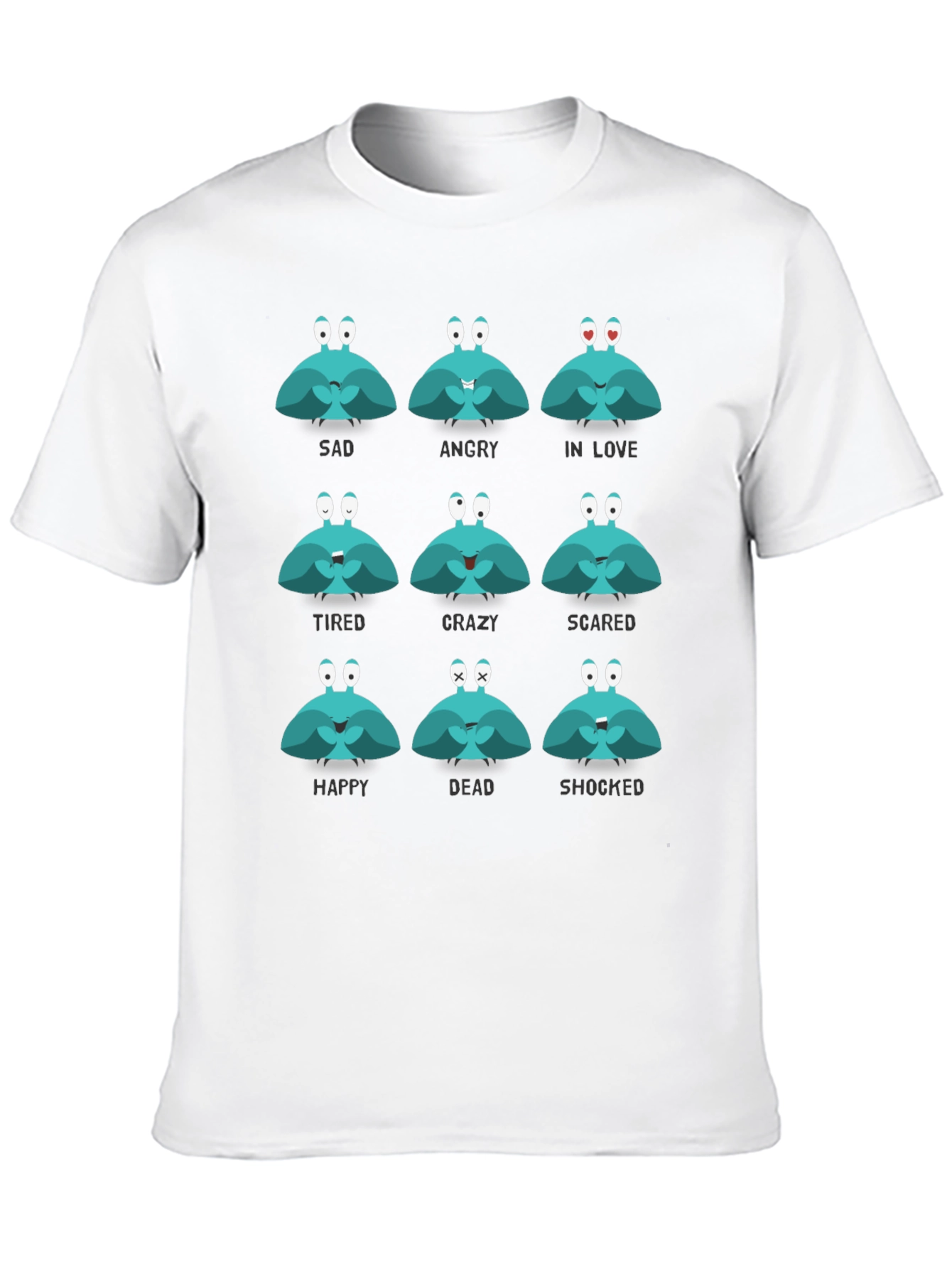 Emotional Crab Graphic Tee - Express Yourself!